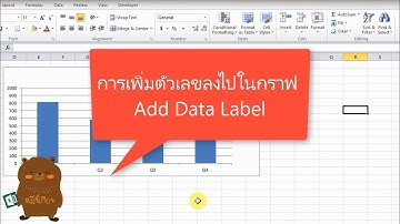 การเพิ่มตัวเลขลงไปในกราฟ Add Data Label (EXCEL)