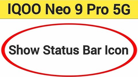 How to show status bar icon IQOO Neo 9 Pro, status bar icon Kaise lagaen
