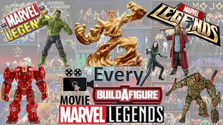 Every Marvel Legends Movie BAF Comparison List MCU Sony Build-a-Figure Marvel Cinematic Universe