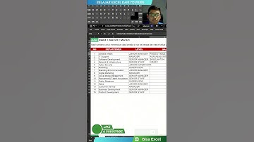 INDEX + MATCH + MATCH = Lookup 2 Kriteria 🚀