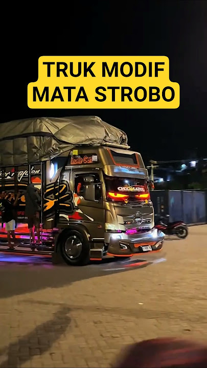 truk ganteng modif lampu Strobo #koldisel #trukviral #drivermuda #trukacehviral #cinematic #canter