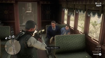 RdR2 free roam train robbery no bounty