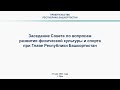 Заседание Совета по вопросам развития физической культуры  и спорта при Главе Башкортостана