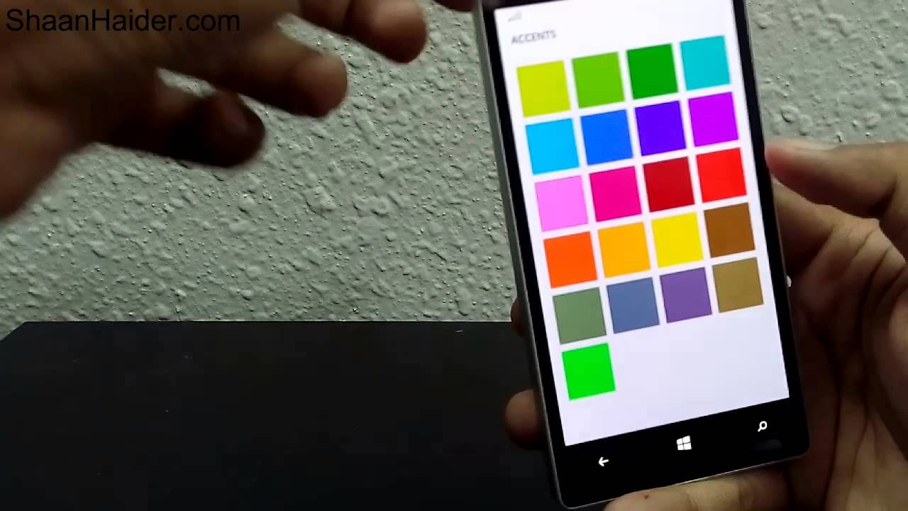 Change Color And Background Image Of Start Screen On Lumia 1520