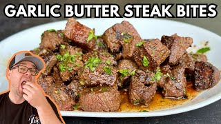 These Garlic Butter Steak Bites are a CHEAT CODE for Cooking Steak on the Griddle