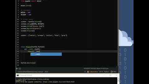 Crossy road like game with python and turtle, Part1