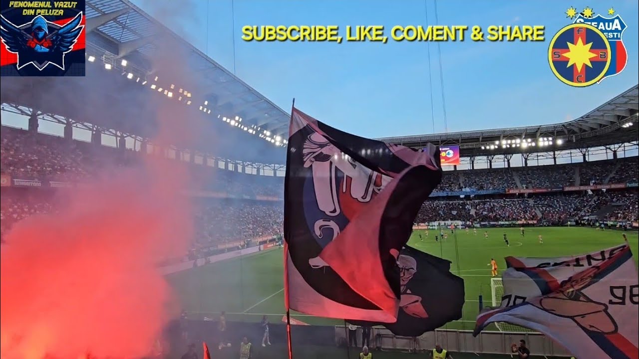 STEAUA bate cu  3- 0 pe Corvinul Hunedoara si castiga Super Cupa Romaniei-rezumatul fin Peluza Nord