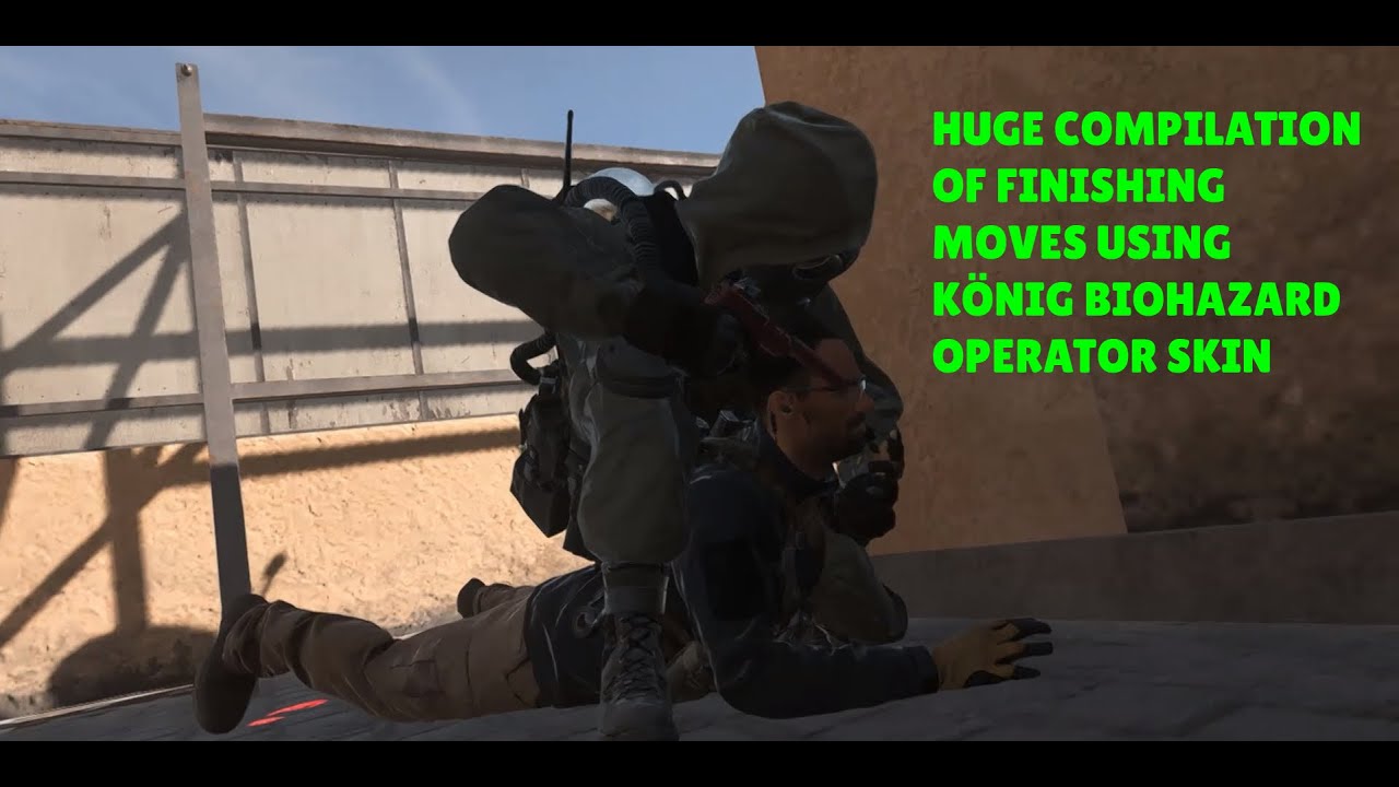 HUGE COMPILATION OF FINISHING MOVES USING KÖNIG BIOHAZARD OPERATOR SKIN ...