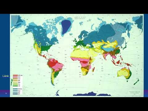 Klimatzoner och vegetationszoner samt globala vindsystem grundkurs.