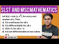 MCQ on Differential Calculus #slst