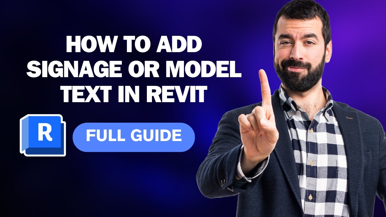 How to Add Signage or Model Text in Revit [2026 Full Guide] - YouTube