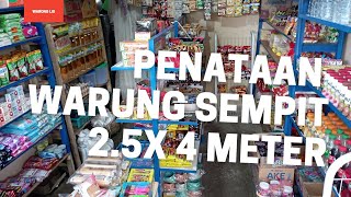 PENATAAN WARUNG UKURAN 2.5 X 4 METER!! WARUNG SEMPIT LENGKAP!!