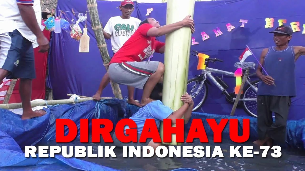 Super LUCU Lomba PANJAT PISANG Emak-Emak HUT RI 2018 