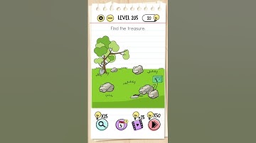 brain test level 205 Find the treasure ✨