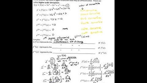 BC Higher Order Derivatives and Acceleration