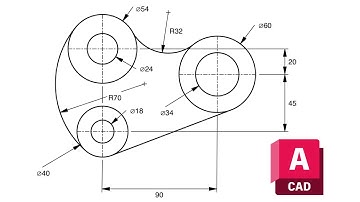 Learn AutoCAD 2D Fast – Step by Step Drawing Practice