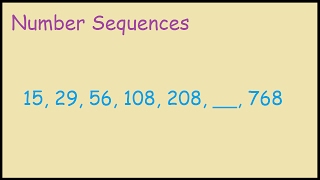 Next Number In 15 29 56 108 208 Youtube