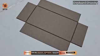 How to Groove Greyboard with a V-Grooving Machine