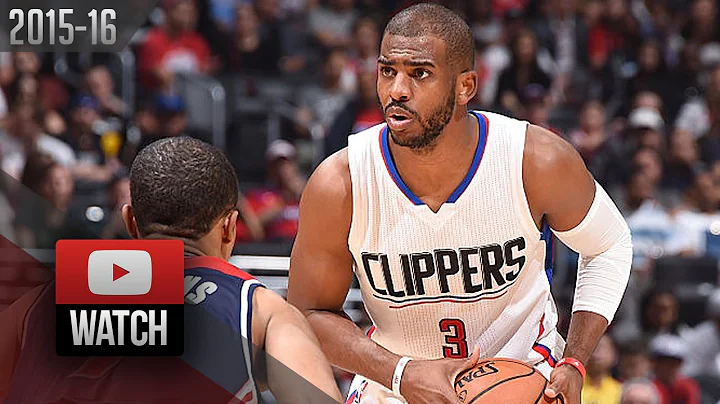 Chris Paul Full Highlights vs Wizards (2016.04.03) - 27 Pts, 12 Ast, CLUTCH!