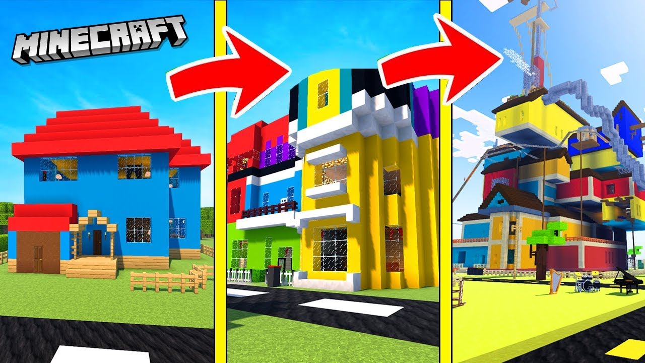 JAK SE MĚNIL AHOJ SOUSEDE V MINECRAFTU |  TROLLING SOUSEDA! 😂👨