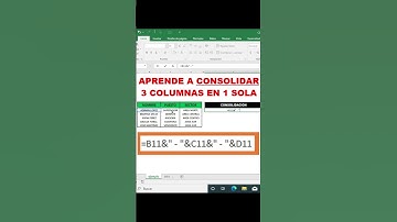 CONSOLIDAR 3 COLUMNAS EN 1 SOLA EN EXCEL