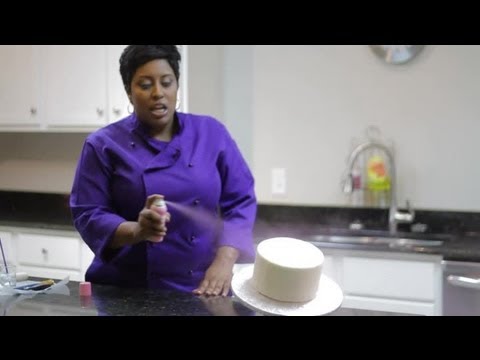 Cake Decorating With a Spray Can : Cake Decorating - YouTube