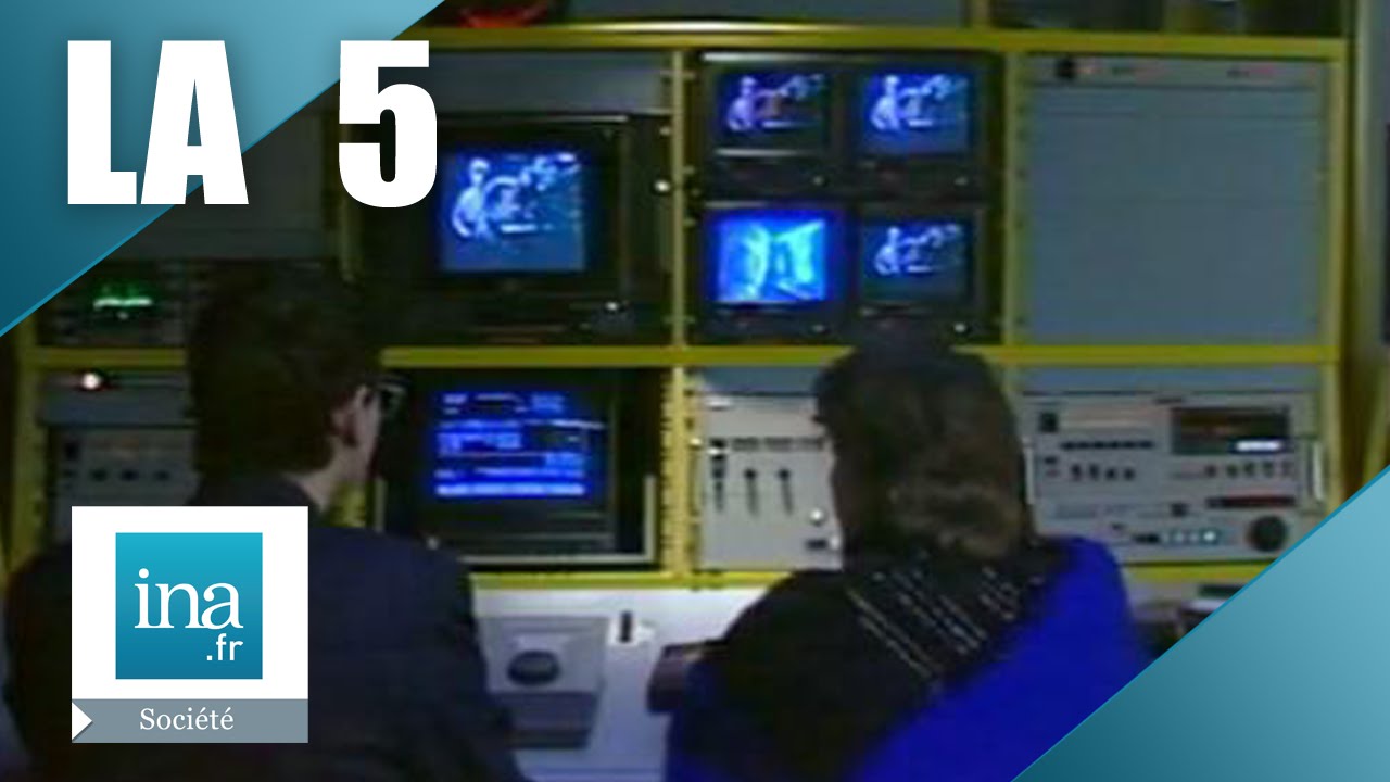 Voilà la nouvelle chaîne LA CINQ de Robert Hersant et Silvio Berlusconi | Archive INA