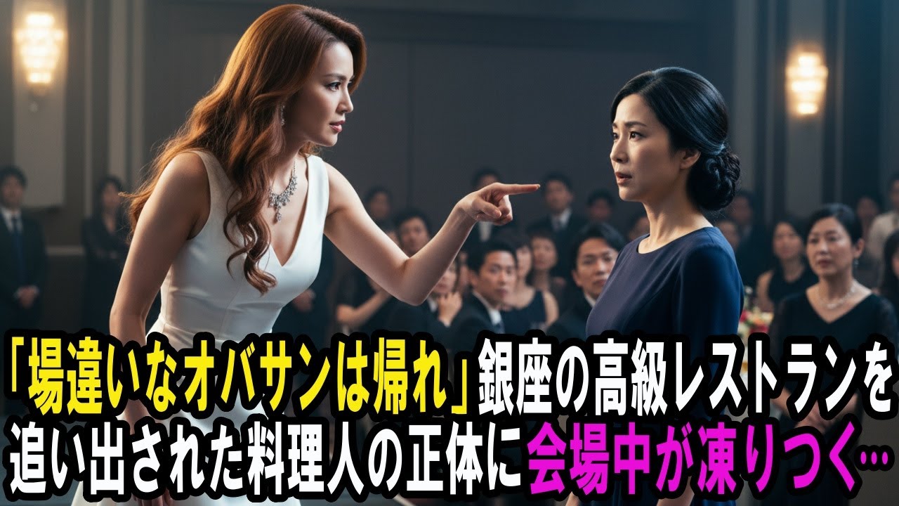 「場違いなオバサンは帰れ」銀座の高級レストランから追い出された女性料理人の正体に、会場中が凍りつく…【人生スッキリ劇場】