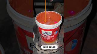 I just made rust color #satisfying #paintmixing