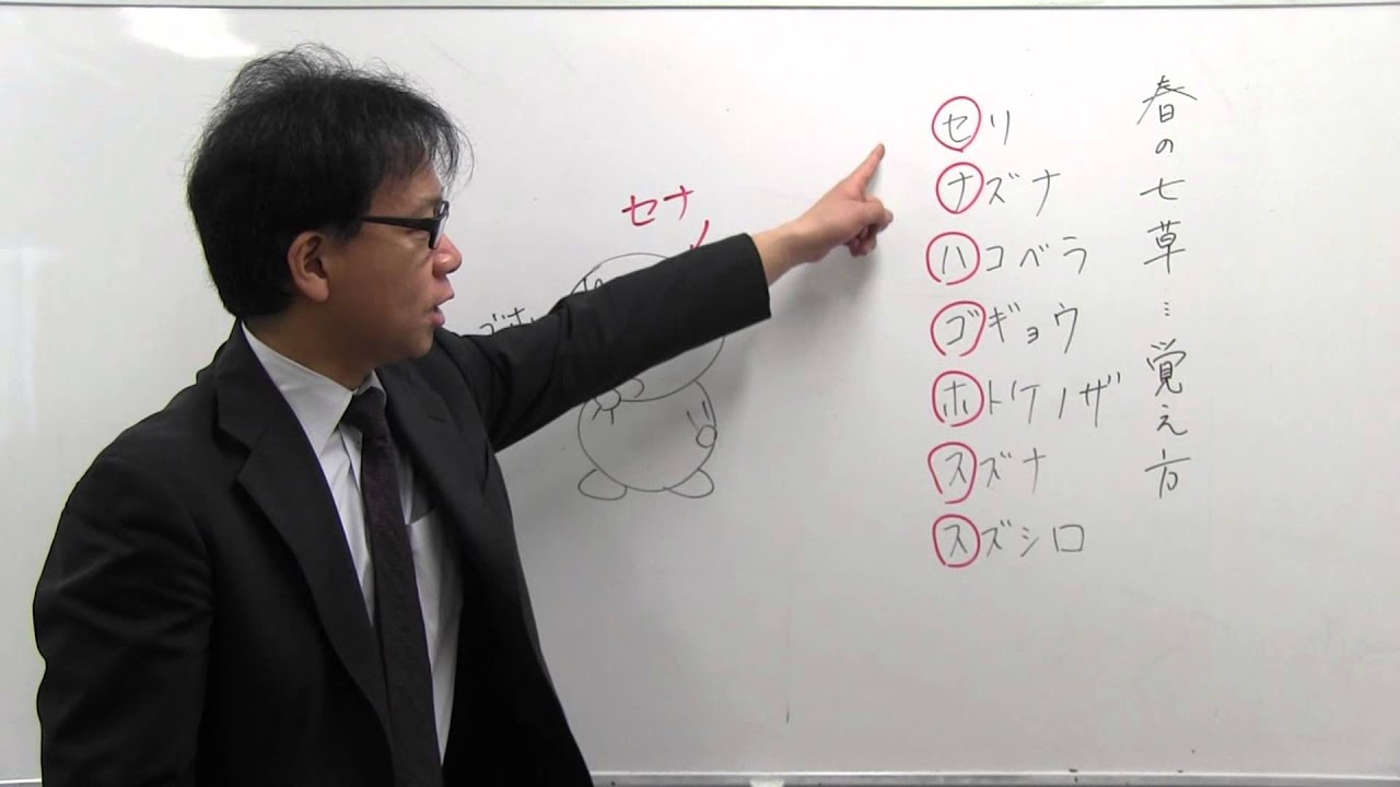 中学受験専門プロ個別指導塾ノア 春の七草の覚え方 Youtube