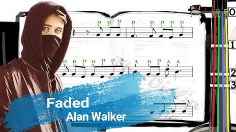 Faded | Alan Walker | Violin SHEET MUSIC [With Fingerings] [Level 4]