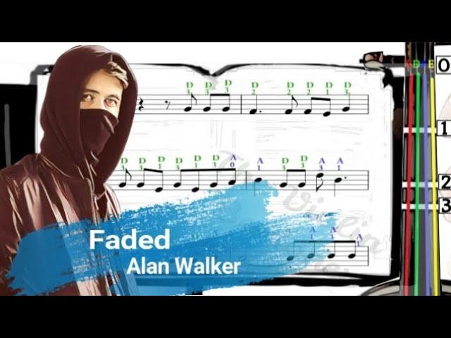Faded Alan Walker Violin Sheet Music With Fingerings Level 4 Youtube
