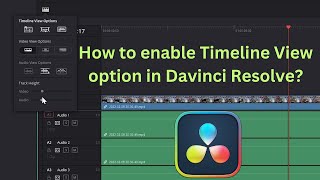 How to enable Timeline View option in Davinci Resolve?