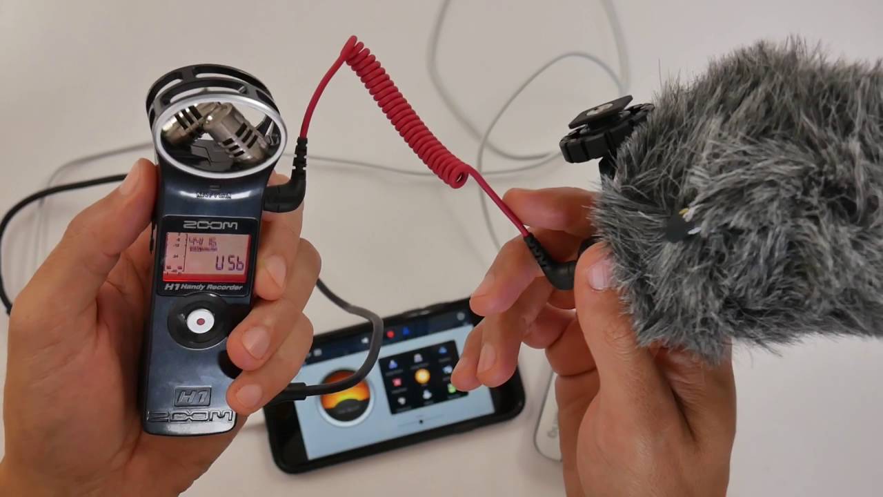 Zoom H1 Microphone To Iphone Using The Lightning To Usb 3 Camera
