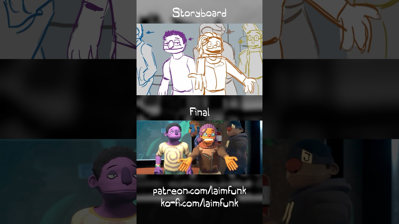 (Storyboards) LADS - Sweaty Vampires P2  #indieanimation #lads #blender #3danimation