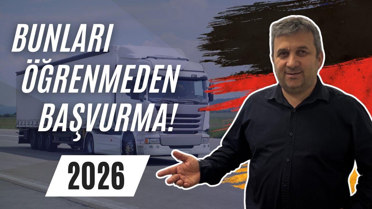 2026'da Almanya'ya nitelikli göç etmek isteyen profesyonel sürücü ve eşi hangi şartları sağlamalı?