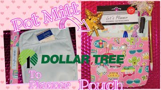 Dollar Tree DIY Easy Planner Pouch Multi Pocket / No sew / 2 Items Only