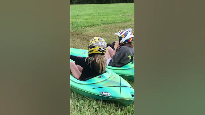 Redneck kayak at the farm
