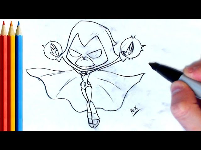 raven #teentitansgo #howtodraw #tutorial #ravena #comodesenhar #artis