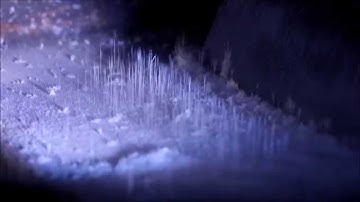 Van der Graaff Genrator Snowflake Stalagmites