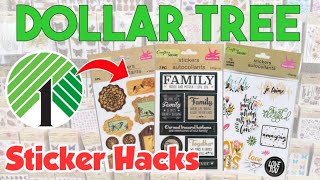 DOLLAR TREE Crafts Using Stickers / Crafts Home Decor