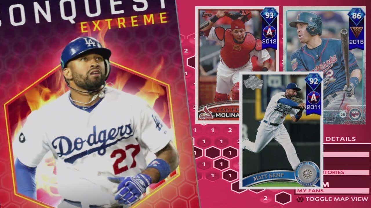 CONQUEST EXTREME COMPLETED + 10 PACK BUNDLE!! MLB The Show 18 Diamond