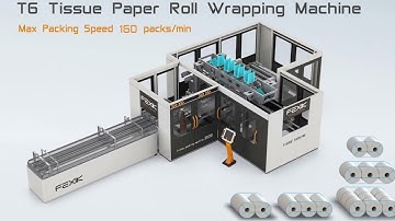 ZODE F-T6 Toilet Paper Roll High Speed Film&Paper Wrapping Packing Machine