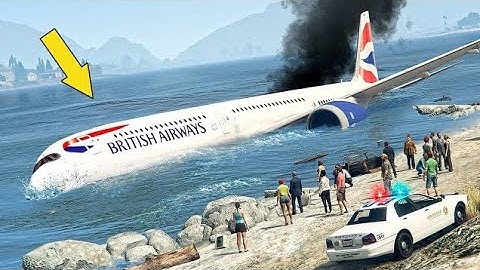 Airbus A380 emergency landing crashed in water 