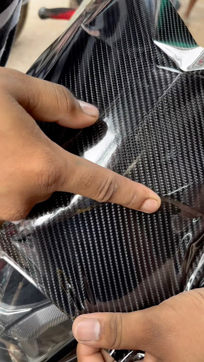 5D carbon fibre wrapping😱 #shorts #ytshorts #wraping #carbonfiber