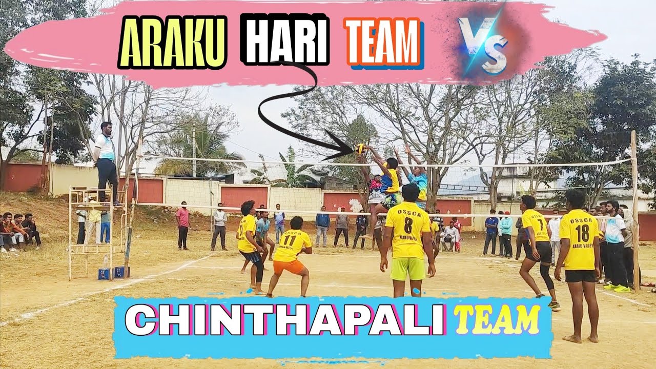 ARUKU HARI TEAM VS CHINTHAPALI TEAM VOLLEYBALL TOURNAMENT - YouTube