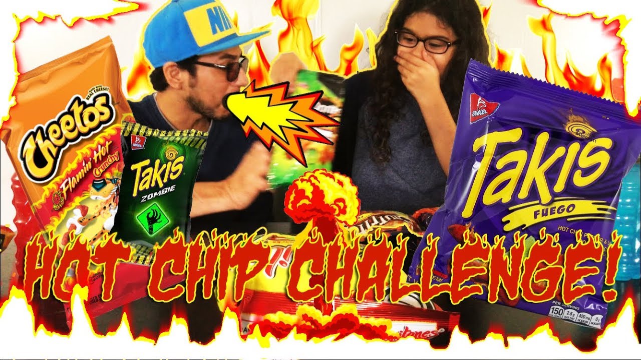 HOT CHIP CHALLENGE! Flamin' Hot Cheetos, Zombie Takis, Flamin' Hot