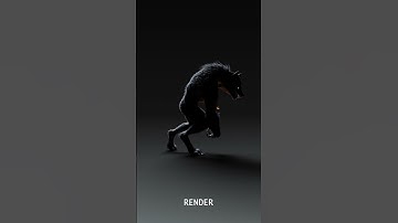 Blender Werewolf #shorts