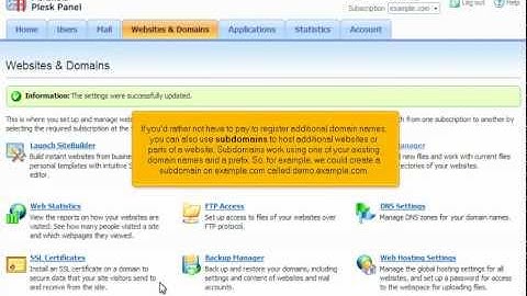 How to Add and Manage Websites, Domains, and Sub Domains in Plesk