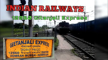 12860 Howrah - Mumbai CST Gitanjali SF Express with BSL WAP-4 Arriving Badnera JN.|| Indian Railways